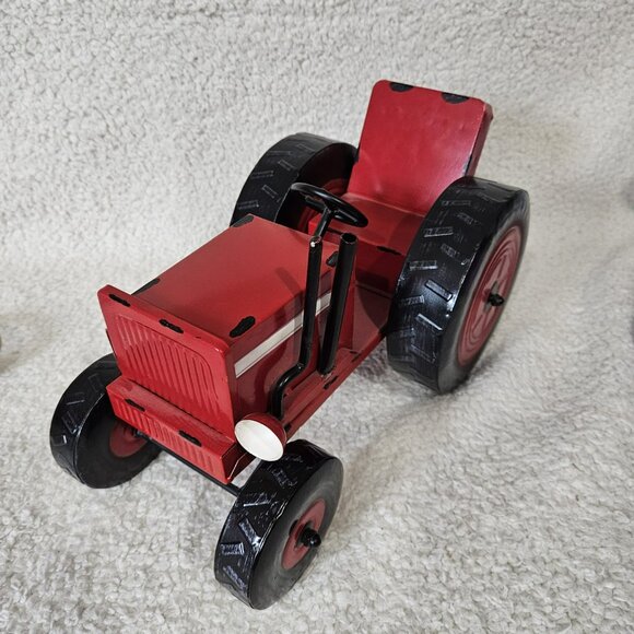 Rustic Antique-Style Metal Tractor - Picture 2 of 3